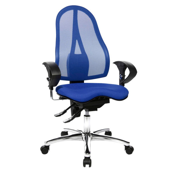 4014296111612 - Bürodrehstuhl Sitness 15 mit Armlehnen blau 4014296111612 Topstar 4014296111612 - Bürodrehstuhl Sitness 15 mit Armlehnen blau 4014296111612 Topstar