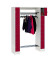 Schließfachschrank 80710-00, Metall, 2 Abteile mit 10 Fächern, abschließbar, 143x195cm (BxH), rot