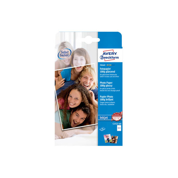 4004182649633 - Fotopapier Classic C2522-60 10x15cm für Inkjet 180g weiß glänzend einseitig bedruckbar 4004182649633 60 Blatt 4004182649633 - Fotopapier Classic C2522-60 10x15cm für Inkjet 180g weiß glänzend einseitig bedruckbar 4004182649633 60 Blatt