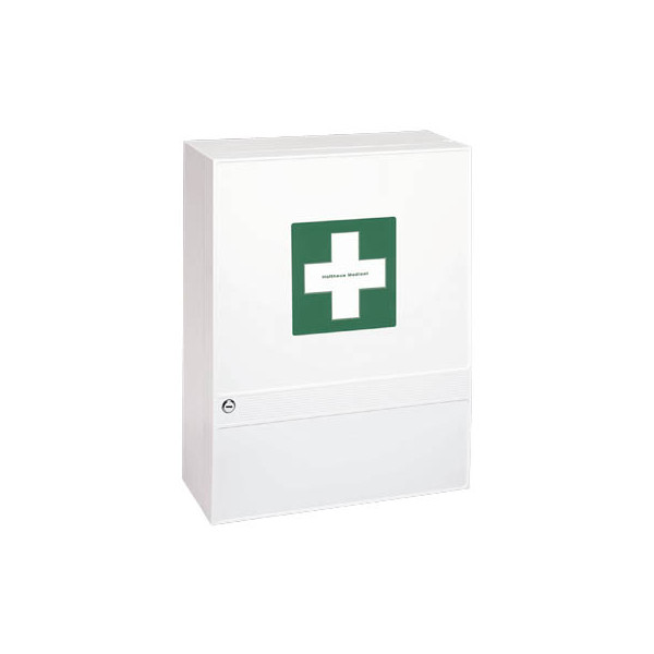 4005058660707 - Holhaus Medical FAMULUS Verbandschrank Unbefüllt 1-türiger und abschließbarer Kunstoffschrank mit 7 Innenfächern Maße 35 x 45 x 15 cm Farbe weiß 4005058660707 - Holhaus Medical FAMULUS Verbandschrank Unbefüllt 1-türiger und abschließbarer Kunstoffschrank mit 7 Innenfächern Maße 35 x 45 x 15 cm Farbe weiß