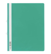 Schnellhefter 258005, A4+, grün, Kunststoff, Vorderdeckel transparent