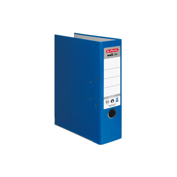 20 Stück Herlitz Ordner maX.file nature plus 10841393, A4 80mm breit Karton vollfarbig blau 4008110312781 Herlitz