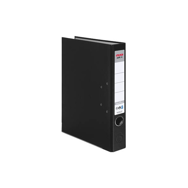 25 Stück Herlitz Ordner maX.file nature plus 10841625, A4 50mm schmal Karton vollfarbig schwarz 4008110313061 Herlitz