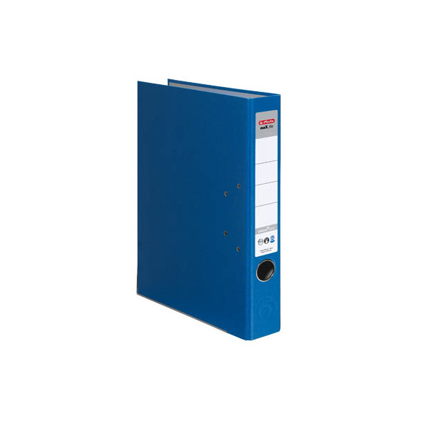 25 Stück Herlitz Ordner maX.file nature plus 10841658, A4 50mm schmal Karton vollfarbig blau 4008110313139 Herlitz