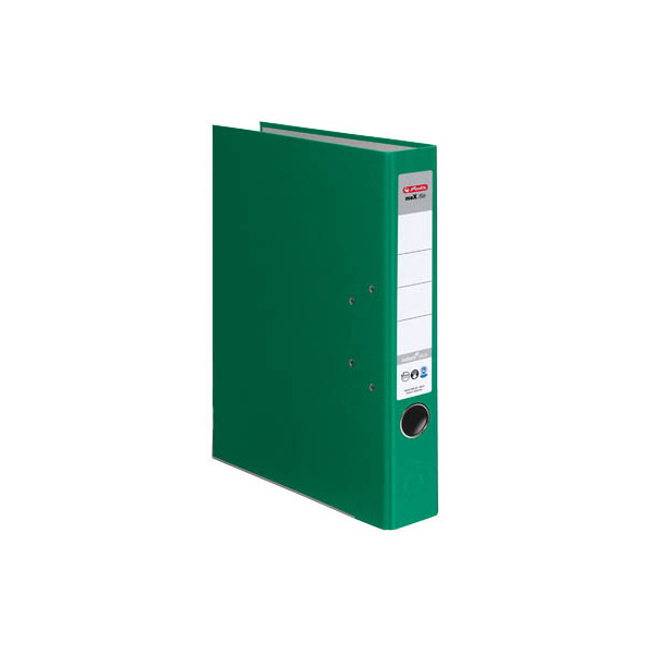 25 Stück Herlitz Ordner maX.file nature plus 10841666, A4 50mm schmal Karton vollfarbig grün 4008110313153 Herlitz