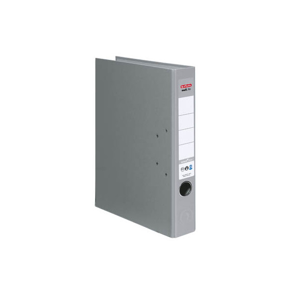 25 Stück Herlitz Ordner maX.file nature plus 10841708, A4 50mm schmal Karton vollfarbig grau 4008110313245 Herlitz