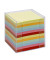 Zettelbox 9902, 90x90mm, inkl. 700 Notizzettel, farbig sortiert, Kunststoff