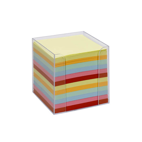 4001868099027 - Zettelbox 9902 95x95x95cm transparent Kunststoff inkl 700 Notizzettel 4001868099027 folia