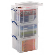 Aufbewahrungsbox-Set 35CCB transparent 3x 35 Liter 480 x 390 x 310mm