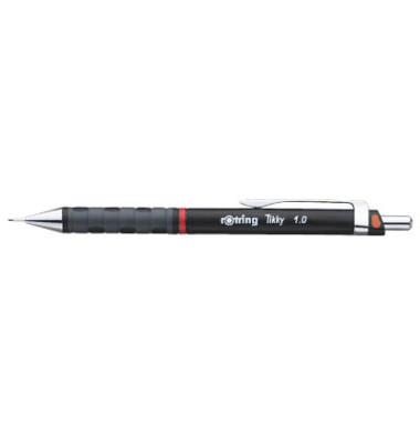 Druckbleistift Tikky ReDesign, 1904697, schwarz, 1,0mm, HB