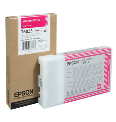 Druckerpatrone T6033 vivid magenta 220,0ml
