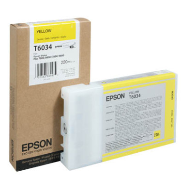 Druckerpatrone T6034 C13T603400 (kompatibel zu Epson T6034), gelb