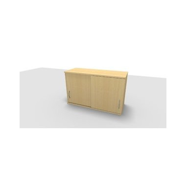 Aufsatzaktenschrank ClassicLine 1.028.215124 VC466038, Holz abschließbar, 2 OH, 120 x 73,6 x 44,2 cm, ahorn