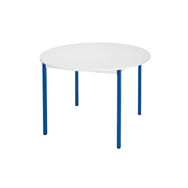 3700245510377 - Schreibtisch 110R0GBL 65-130cm (H) 110x110cm (BxT) rund grau blau 3700245510377 SODEMATUB 3700245510377 - Schreibtisch 110R0GBL 65-130cm (H) 110x110cm (BxT) rund grau blau 3700245510377 SODEMATUB