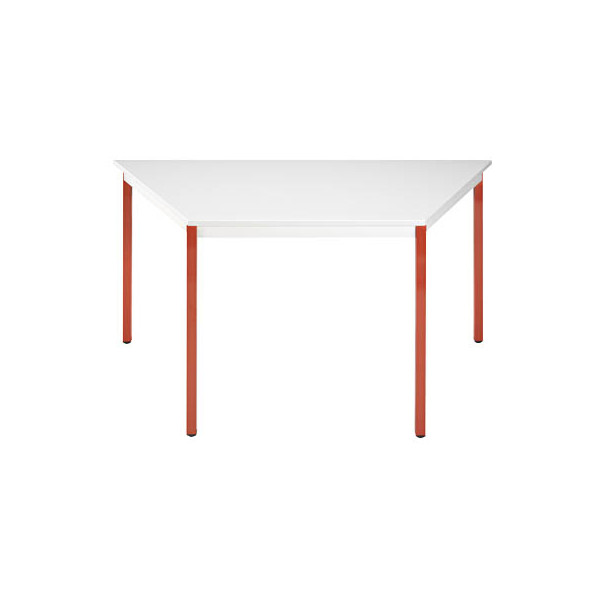 3700245510285 - Schreibtisch 147TGR 65-130cm (H) 70 140x70cm (BxT) Trapezform grau rot 3700245510285 SODEMATUB 3700245510285 - Schreibtisch 147TGR 65-130cm (H) 70 140x70cm (BxT) Trapezform grau rot 3700245510285 SODEMATUB