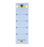 selbstklebende Rückenschilder blue file 10390961 hellblau breit/kurz 60x190mm selbstklebend permanent 