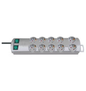 Steckdosenleiste Primera-Line Technik 10-fach silber