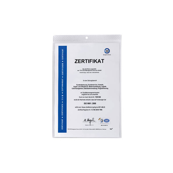 4005546215754 - DURABLE DIN A5 Glasklar Schutzhülle Transparent 2306-19 148 x 21 cm 10 Stück