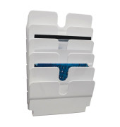 Prospektwandhalter Flexiplus 1700014011 weiß für DIN A4 quer