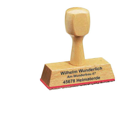 Adressenstempel « WEINTRAUBE » mit Kissen Firmenstempel Winzer Weinladen 