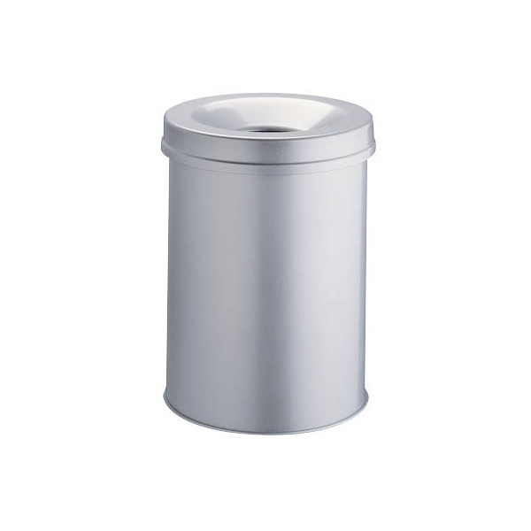 4005546988481 - Papierkorb Safe 330510 mit Flammlöschkopf 15 Liter rund grau 4005546988481 Durable