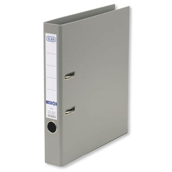 10 Stück Elba Ordner Smart Pro Plus 10464 100202098, A4 50mm schmal PP vollfarbig grau 4002030139275 Elba