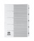 Kartonregister Mylar 083-0464-005, 1 bis 5, A4, 170 g/m&sup2;, wei&szlig;e Taben, 5-teilig