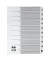 Kartonregister Mylar 083-0464-006, 1 bis 10, A4, 170 g/m², weiße Taben, 10-teilig