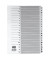 Kartonregister Mylar 083-0464-002, A bis Z, A4, 170 g/m&sup2;, wei&szlig;e Taben, 20-teilig