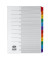 Kartonregister Mylar 083-0464-009, 1 bis 12, A4, 170 g/m&sup2;, farbige Taben, 12-teilig