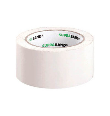 Packband SUPRABAND 100037, 50mm x 66m, PVC, leise abrollbar, weiß