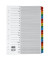 Kartonregister Mylar 083-0464-004, A bis Z, A4, 170 g/m², farbige Taben, 20-teilig