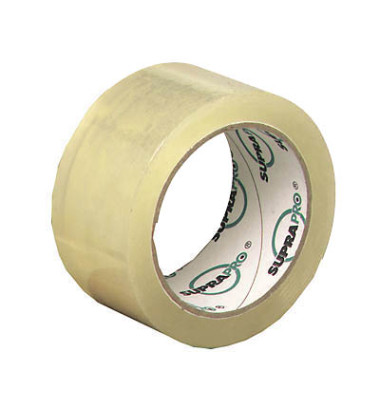 Packband SUPRAPRO 100187, 50mm x 66m, PP, transparent