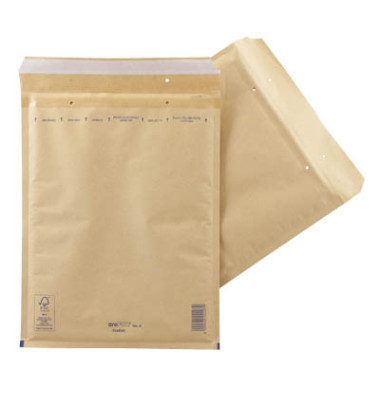 Luftpolstertaschen Classic No. 8, 2FVAF000008, innen 270x360mm, haftklebend + Lochung für Klammer, braun
