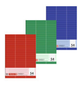 Vokabelheft 10-43925, Lineatur 54 / liniert / 3 Spalten, A5, 70g, farbig sortiert, 32 Blatt / 64 Seiten