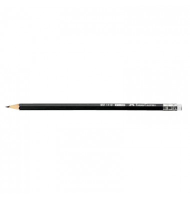12 Stück FABER-CASTELL Bleistift 1112//HB mit Radierer