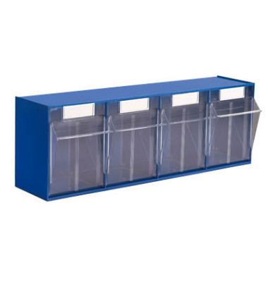 Klappkasten MultiStore 4 Fächer à 125x128x133mm (BxTxH) enzianblau