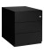 Rollcontainer Note NWA59M7SSS833 Metall schwarz, 3 normale Schubladen, abschließbar