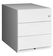 Rollcontainer Note NWA59M7SSS645 Metall lichtgrau, 3 normale Schubladen, abschließbar