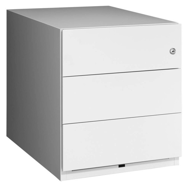 5020073761511 - BISLEY Rollcontainer Note™ mit 3 Universalschubladen HxBxT 495 x 420 x 565 mm mit Griffleiste lichtgrau