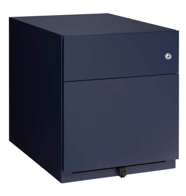 Rollcontainer NWA59M7SF839 Note, oxfordblau, 2 Schubladen, Metall, abschlie&szlig;bar
