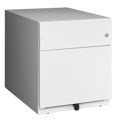 Rollcontainer NWA59M7SF645 Note, lichtgrau, 2 Schubladen, Metall, abschlie&szlig;bar