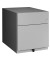Rollcontainer NWA59M7SF355 Note, silber, 2 Schubladen, Metall, abschlie&szlig;bar