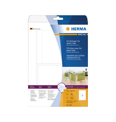 Cd-Einleger Jewelcase A4 151,0 X118,0Mm