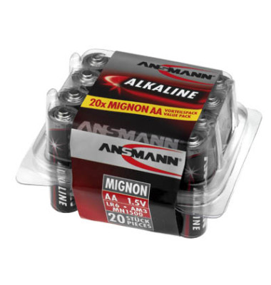 Batterie Red Alkaline, AA / Mignon / LR06, 1,5 Volt