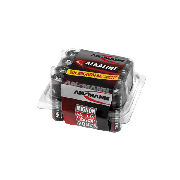 4013674005482 - 5015548 Batterien 1x20 Ansmann Alkaline Mignon AA LR 6 red-line Box        5015548 5015548 4013674005482