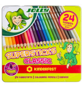 Buntstifte Supersticks Classic 24-farbig sortiert 8 x 175mm Metalletui