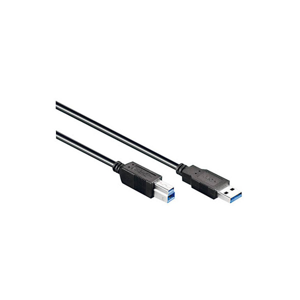 4040849936548 - Wentronic - USB-Kabel - usb Typ a (m) bis usb Type b (m) - usb 30 - 3 m - Schwarz