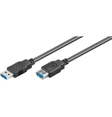 USB-Kabel SuperSpeed 93999, 3m, USB-A auf USB-A-Kupplung, schwarz