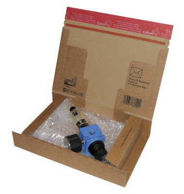 Buchverpackung CP066.02.020 braun, für A5, innen 215x155x43mm, Wellpappe 1-wellig Buchverpackung CP066.02.020 braun, für A5, innen 215x155x43mm, Wellpappe 1-wellig